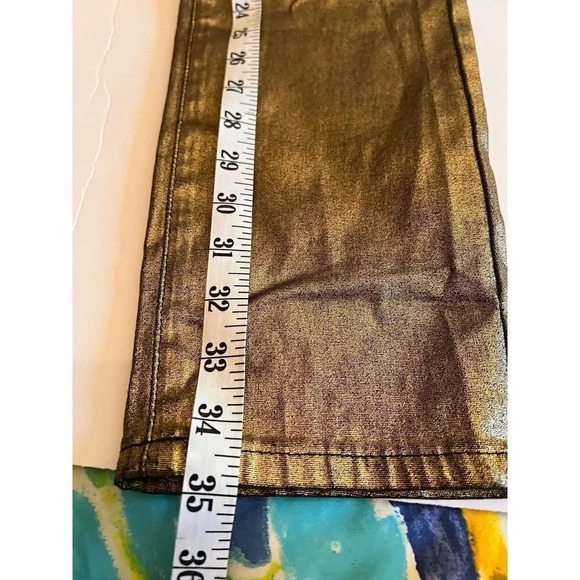 Vintage Revolt gold and black boot cut straight leg 90’s jeans 32 waist size 13 - Picture 6 of 9